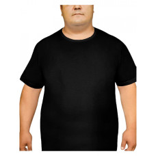 Мужская футболка батал чёрная 3XL-4XL-5XL Oztas Бавовна A-1037
