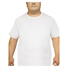 Мужская футболка батал белая 3XL-4XL-5XL Oztas Бавовна A-1037