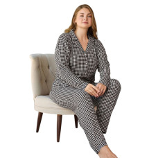 Жіноча піжама великий розмір Французький велюр 3XL-4XL-5XL Pijamoni Туреччина арт.5655-3