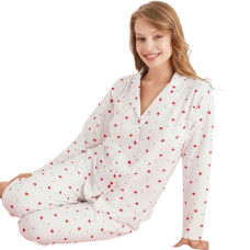 Жіноча піжама велюр S-M-L-XL-XXL Pijamoni Туреччина арт.5660-20