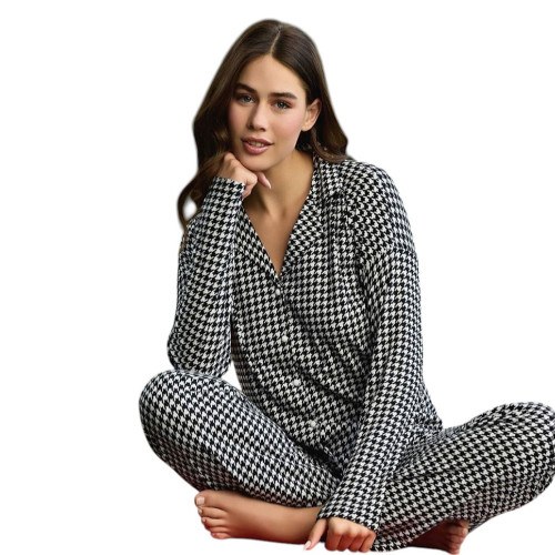 Жіноча піжама Французький велюр S-M-L-XL-XXL Pijamoni Туреччина арт.5660-1