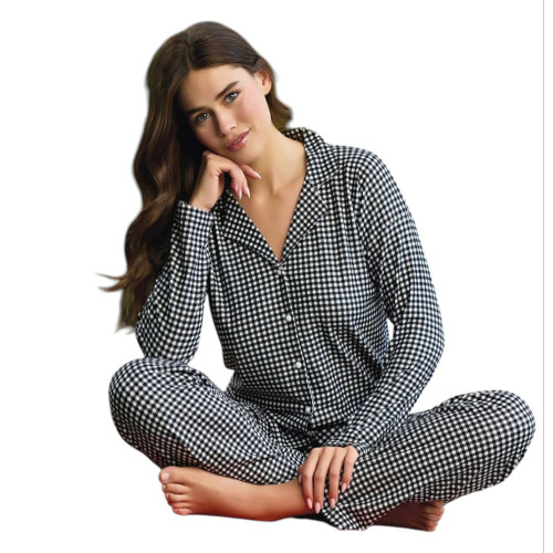 Жіноча піжама Французький велюр S-M-L-XL-XXL Pijamoni Туреччина арт.5660-5