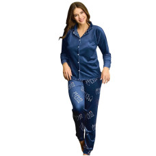 Жіноча піжама велюр S-M-L-XL-XXL Pijamoni Туреччина арт.4710