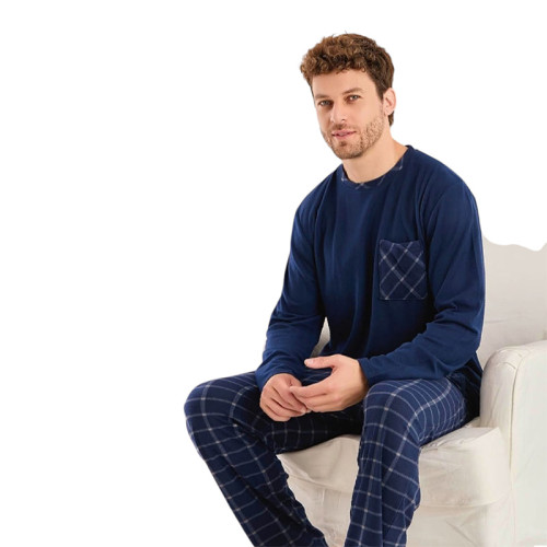 Чоловіча піжама M L XL XXL виробництво Туреччина Pijamoni 6405
