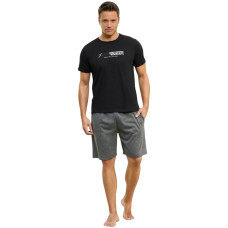 Мужская пижама шорты футболка M L XL XXL производство Турция Pijamoni 6170-1