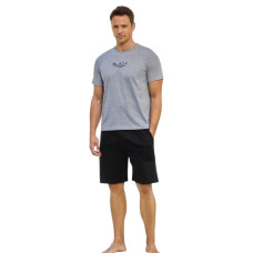 Мужская пижама шорты футболка M L XL XXL производство Турция Pijamoni 6170-14