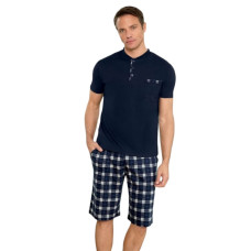 Мужская пижама шорты футболка M L XL XXL производство Турция Pijamoni 6900-21