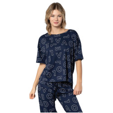 Женский домашний комплект штаны футболка M L XL производство Турция RUBINA 6931