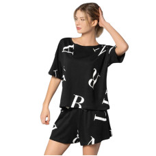 Женский домашний комплект шорты футболка M L XL производство Турция RUBINA 6955