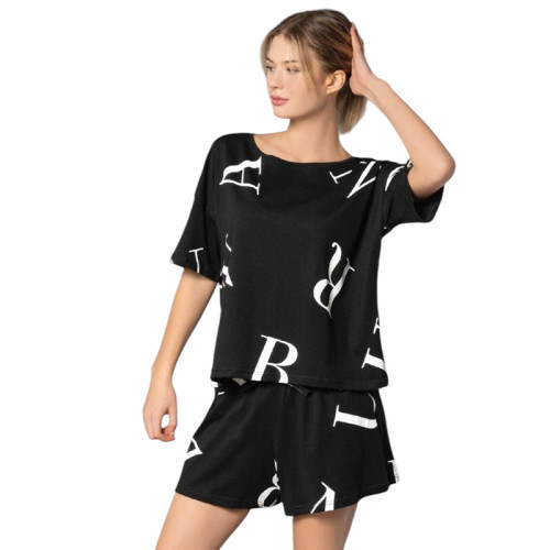 Жіночий домашній комплект шорти футболка M L XL виробництво Туреччина RUBINA 6955