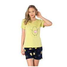 Женский домашний комплект шорты футболка M L XL производство Турция RUBINA 7293