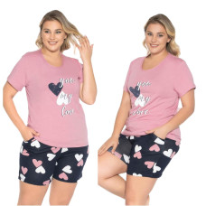 Пижама женская Rubina 2XL 3XL 4XL Комплект Футболка и шорты 5151