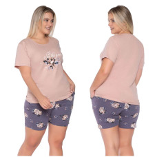 Пижама женская Rubina 2XL 3XL 4XL Комплект Футболка и шорты 5009