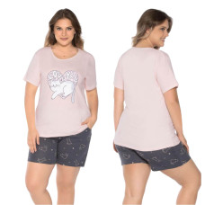 Пижама женская Rubina 2XL 3XL 4XL Комплект Футболка и шорты 4893