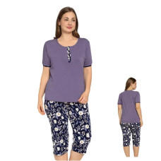 Пижама женская Rubina 5XL 6XL 7XL Комплект Футболка и Бриджи 5593